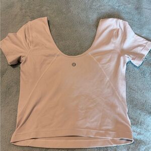 lululemon white align tshirt top size 4